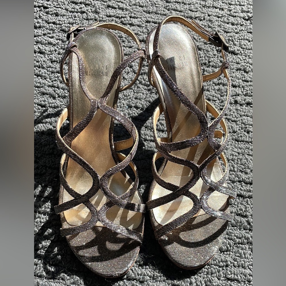 Stuart Weitzman Kitten Heels- Silver to Gold Shift